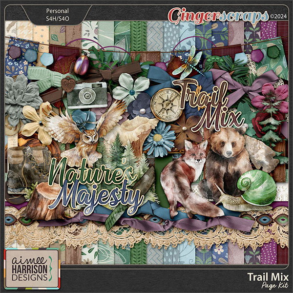 Trail Mix Page Kit by Aimee Harrison