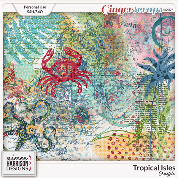 Tropical Isles Graffiti by Aimee Harrison