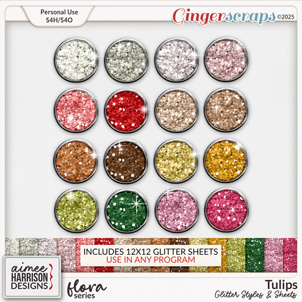 Tulips Glitters by Aimee Harrison