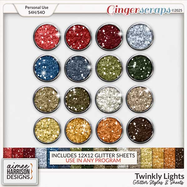 Twinkly Lights Glitters by Aimee Harrison
