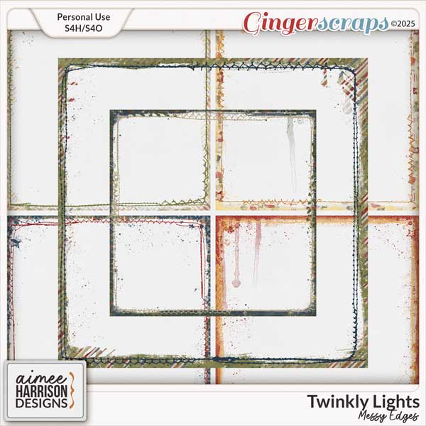 Twinkly Lights Messy Edges by Aimee Harrison