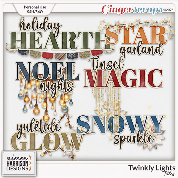 Twinkly Lights Titles by Aimee Harrison