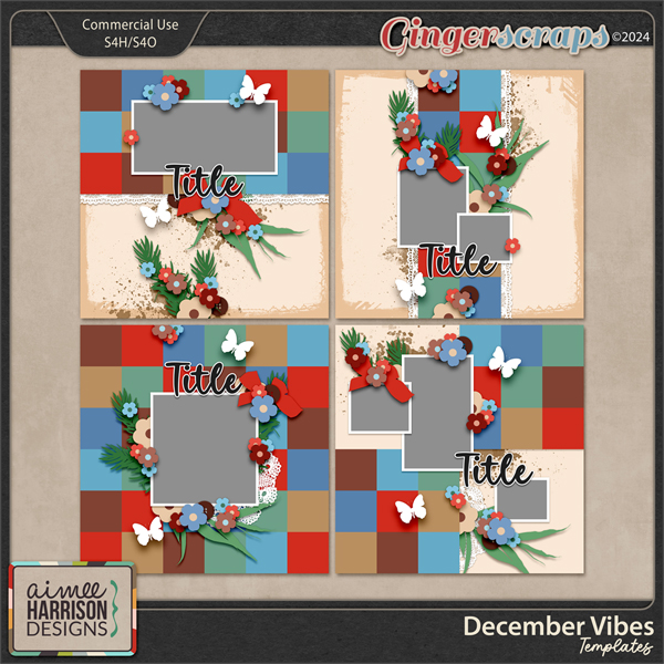 December Vibes Templates by Aimee Harrison