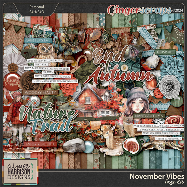 November Vibes Page Kit by Aimee Harrison