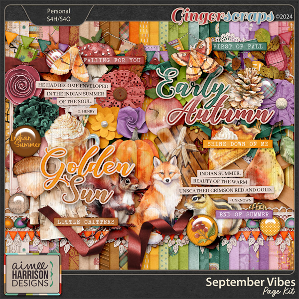 September Vibes Page Kit by Aimee Harrison