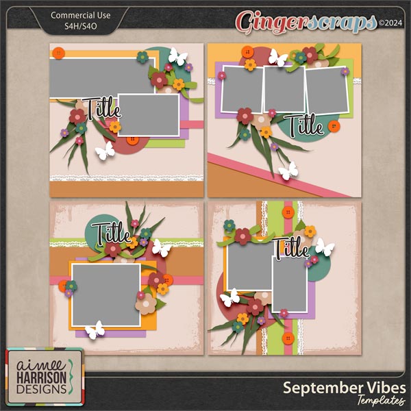 September Vibes Templates by Aimee Harrison