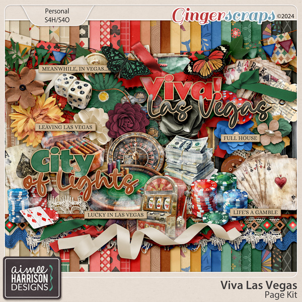 Viva Las Vegas Page Kit by Aimee Harrison