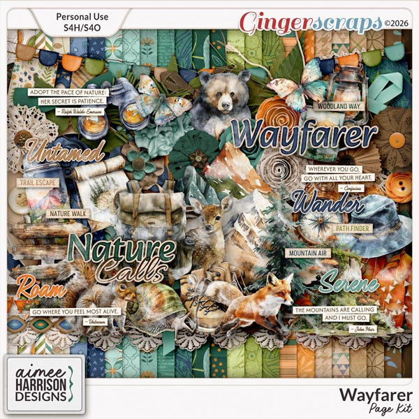 Wayfarer Page Kit by Aimee Harrison