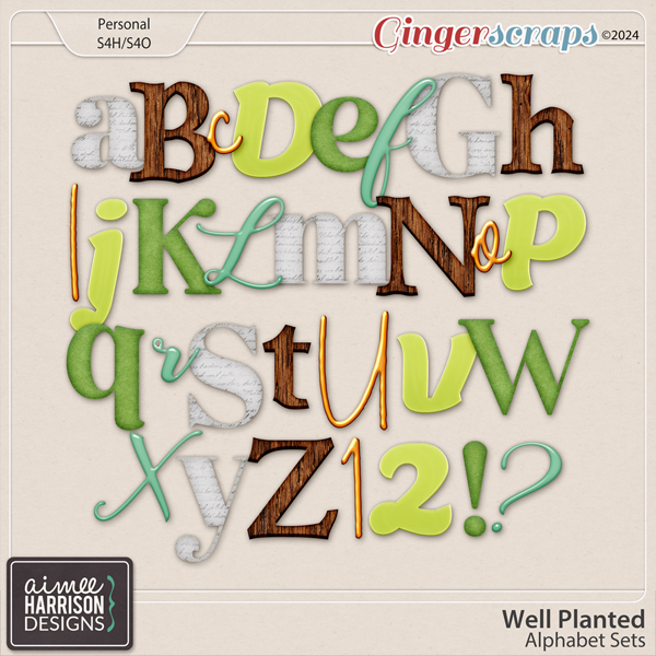 Well Planted Alphabet Sets by Aimee Harrison