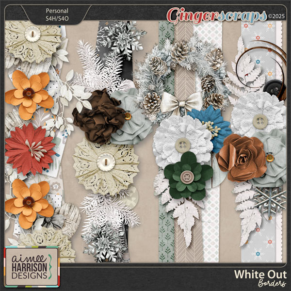 White Out Borders by Aimee Harrison