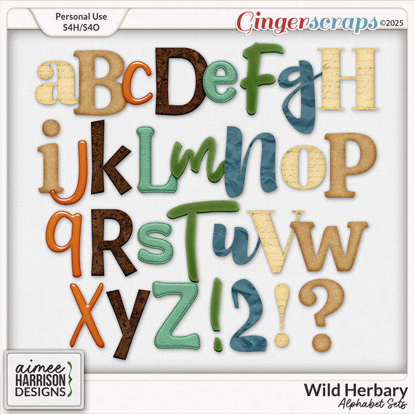 Wild Herbary Alphabet Sets by Aimee Harrison