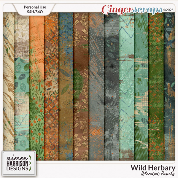 Wild Herbary Blended Papers by Aimee Harrison