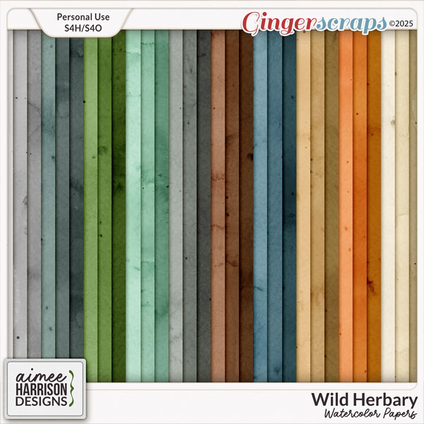 Wild Herbary Watercolor Papers by Aimee Harrison