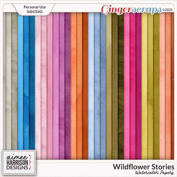 Wildflower Stories Watercolor Papers by Aimee Harrison