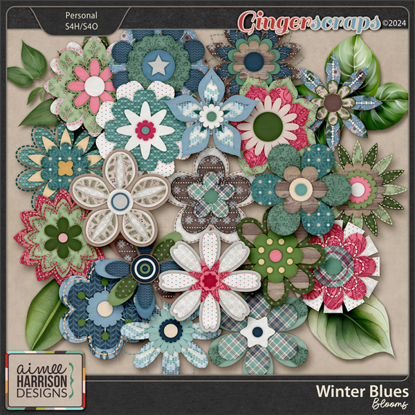 Winter Blues Blooms by Aimee Harrison