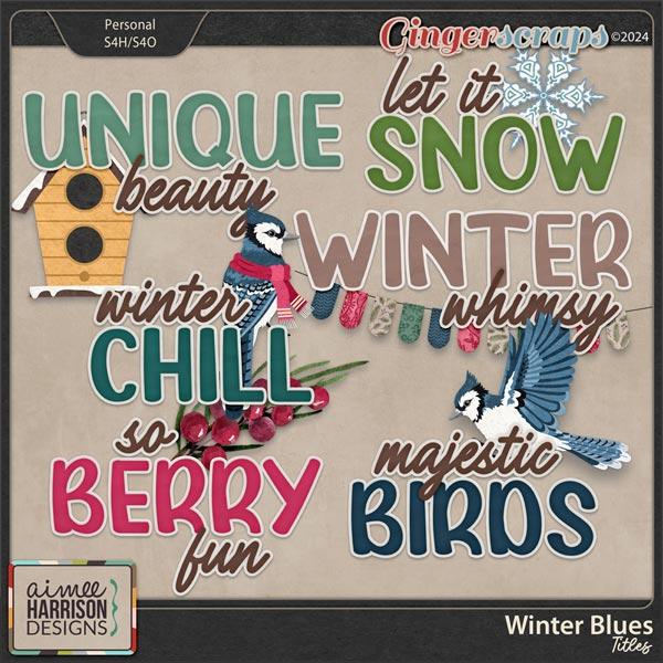 Winter Blues Titles by Aimee Harrison