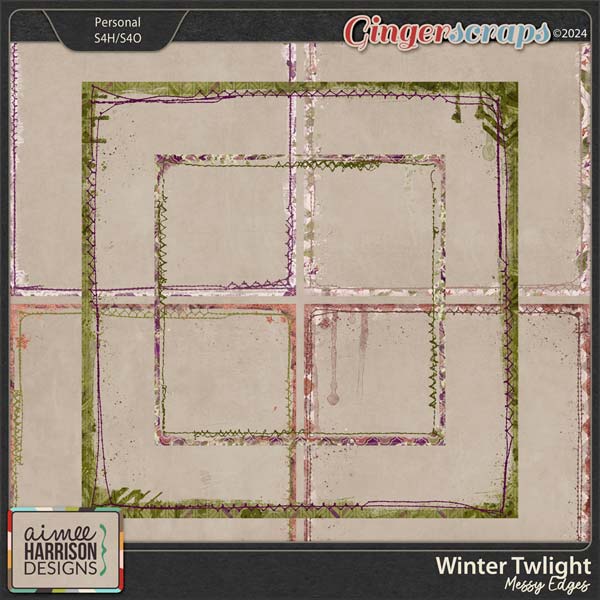 Winter Twilight Messy Edges by Aimee Harrison