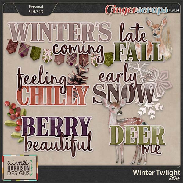 Winter Twilight Titles by Aimee Harrison