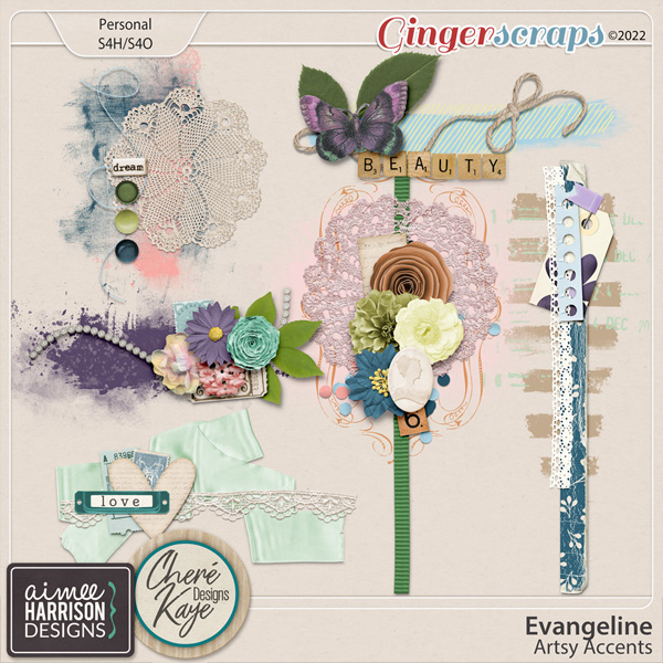 Evangeline Artsy Accents by Aimee Harrison and Chere Kaye Designs