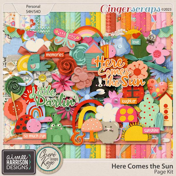 Here Comes the Sun Page Kit by Aimee Harrison and Chere Kaye Designs