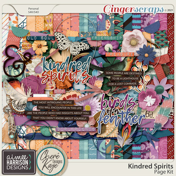 Kindred Spirits Page Kit by Aimee Harrison and Chere Kaye Designs