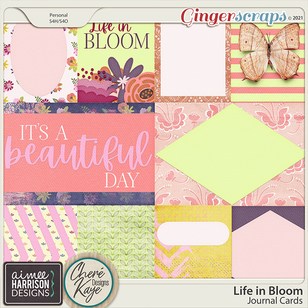 Life in Bloom Journal Cards by Aimee Harrison and Chere Kaye Designs