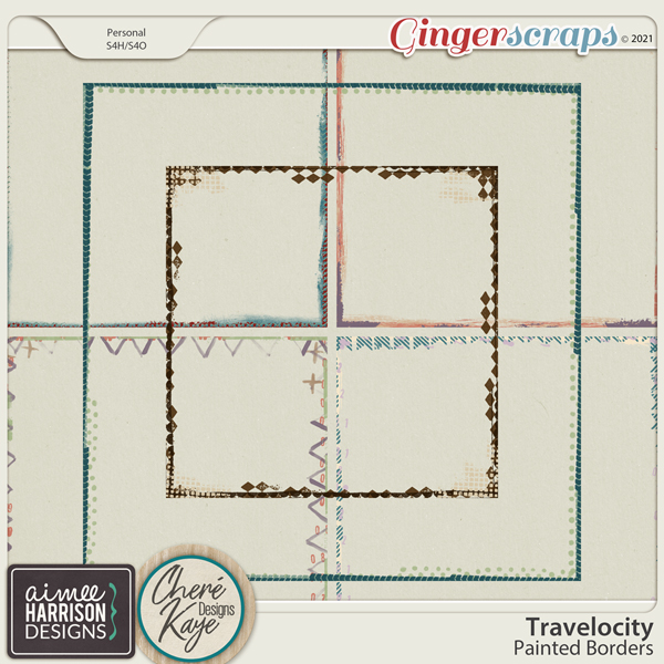 Travelocity Painted Borders by Aimee Harrison and Chere Kaye Designs