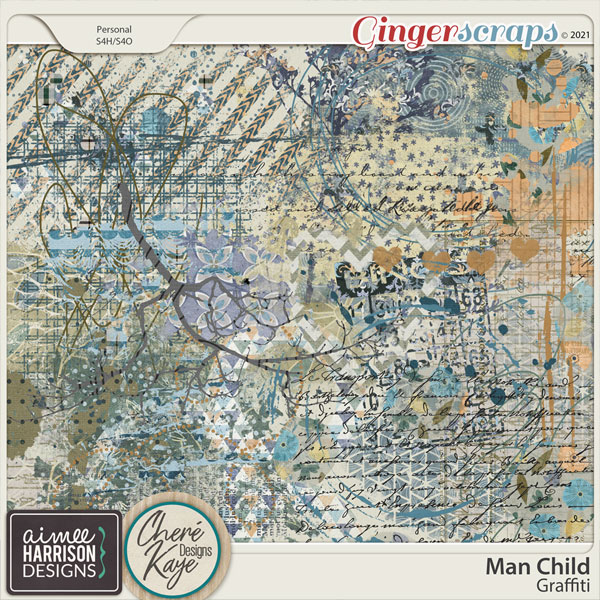 Man Child Graffiti by Aimee Harrison and Chere Kaye Designs