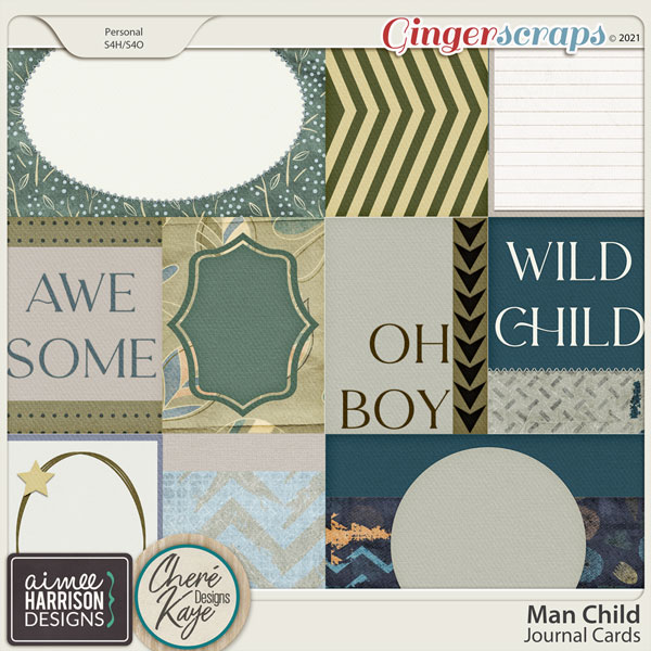 Man Child Cards by Aimee Harrison and Chere Kaye Designs