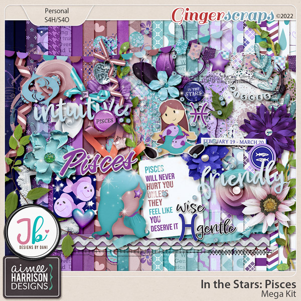 In the Stars: Pisces Mega Kit by Aimee Harrison and Just Because Studio