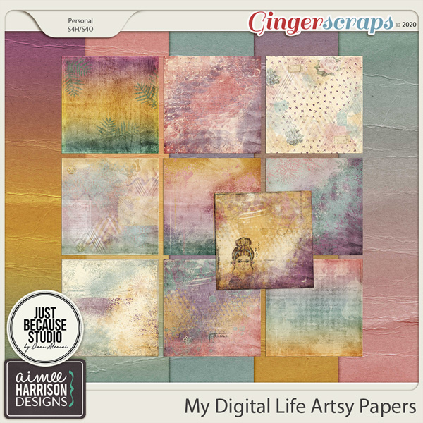 My Digital Life Artsy Papers by Aimee Harrison and JB Studio