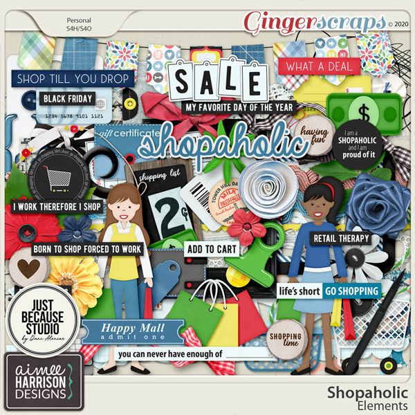 Shopaholic Elements Pack by Aimee Harrison and JB Studio