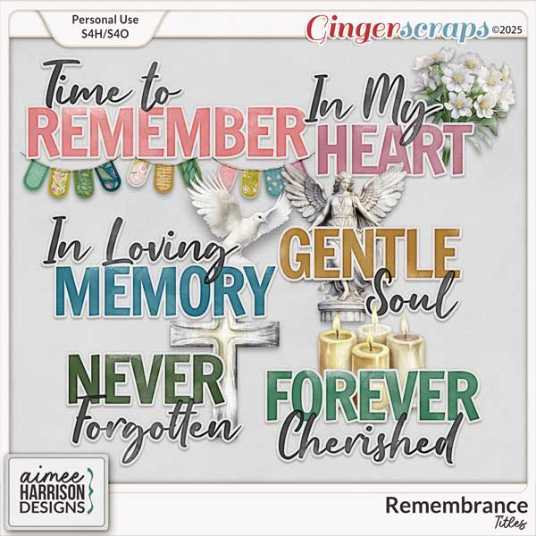 Remembrance Titles by Aimee Harrison