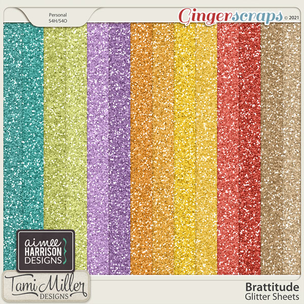 Brattitude Glitter Sheets by Aimee Harrison and Tami Miller