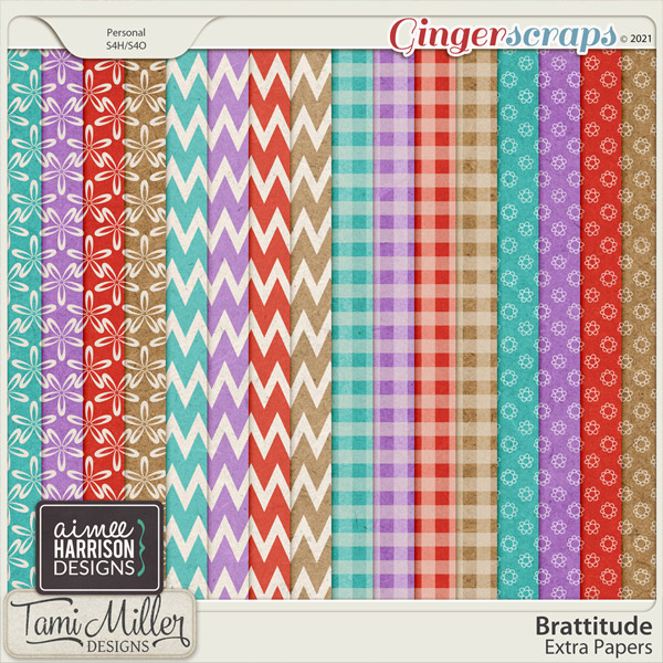 Brattitude Extra Papers by Aimee Harrison and Tami Miller
