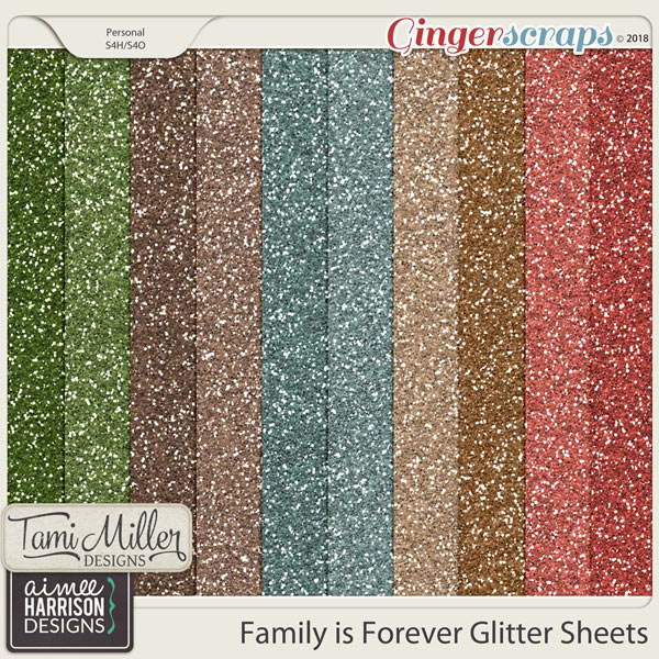 Family is Forever Glitter Sheets 