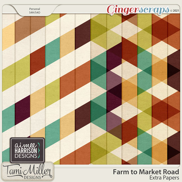 Farm to Market Road Extra Papers by Aimee Harrison and Tami Miller Designs