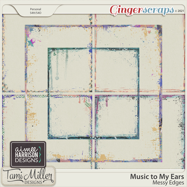 Music to My Ears Messy Edges by Aimee Harrison and Tami Miller Designs