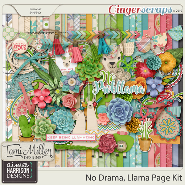 No Drama Llama Full Kit by Tami Miller Designs