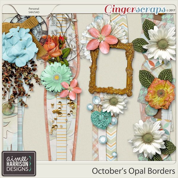 October's Opal Borders by Aimee Harrison