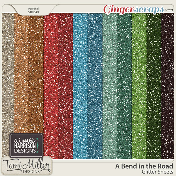 A Bend in the Road Glitter Sheets by Tami Miller and Aimee Harrison