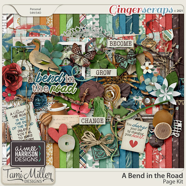 A Bend in the Road Page Kit by Aimee Harrison and Tami Miller Designs