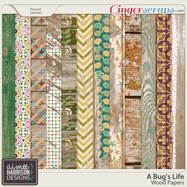 A Bug's Life Wood Papers by Aimee Harrison