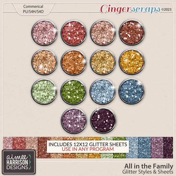 All In the Family Glitters by Aimee Harrison