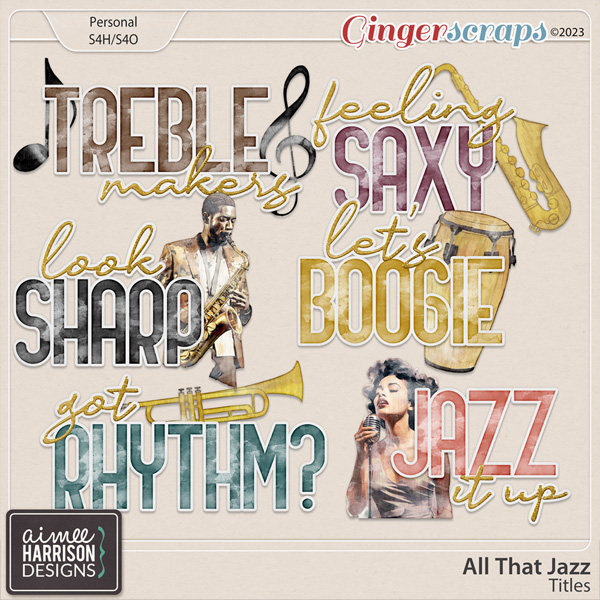All That Jazz Titles by Aimee Harrison