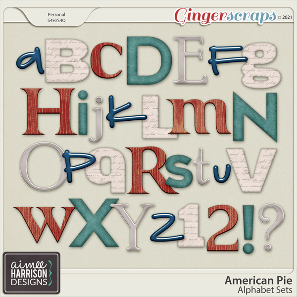 American Pie Alpha Sets by Aimee Harrison