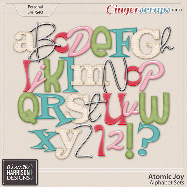 Atomic Joy Alpha Sets by Aimee Harrison