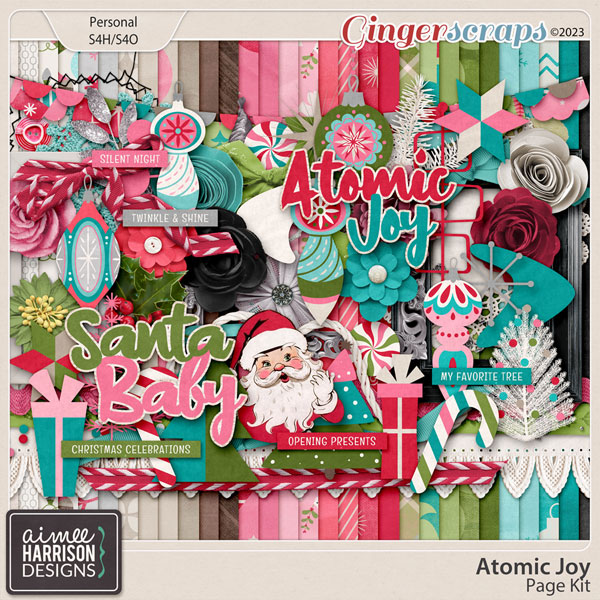 Atomic Joy Page Kit by Aimee Harrison