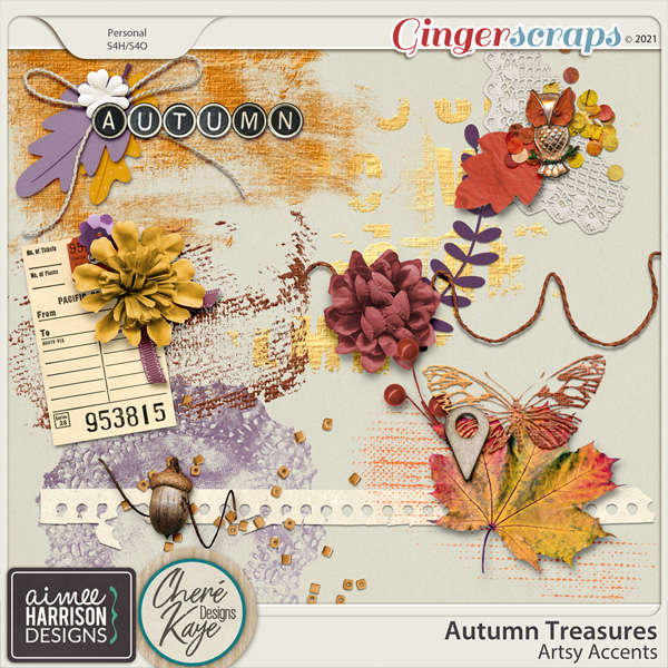 Autumn Treasures Artsy Accents by Aimee Harrison and Chere Kaye Designs