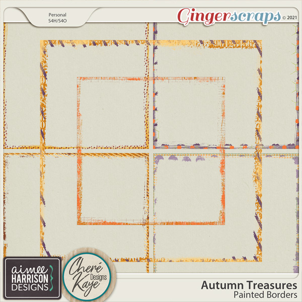 Autumn Treasures Painted Borders by Aimee Harrison and Chere Kaye Designs